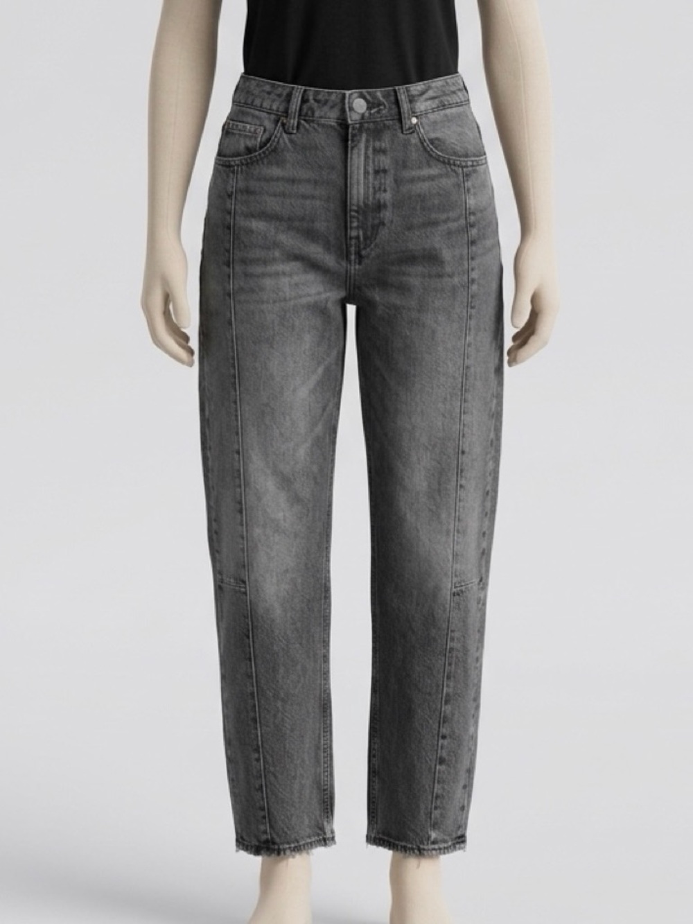 Old Navy Women’s High-Rise Washed Gray Cropped Jeans